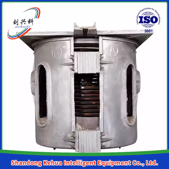 Редуктор Алюминиевая электрическая индукционная плавильная печь Алюминиевый корпус Индукционная печь средней частоты для плавления бронзы 1т Новые продукты